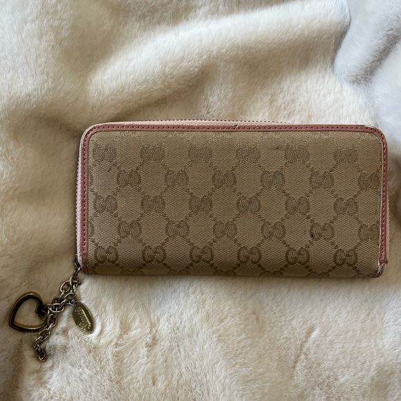 Gucci Beige and pink wallet - Picture 2 of 8